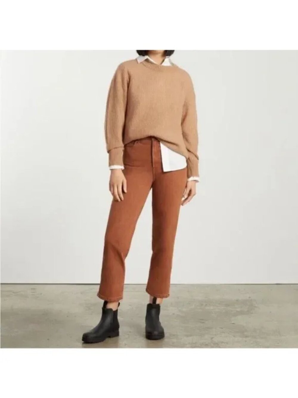 Everlane Rust The Way High Jeans, Size 26T